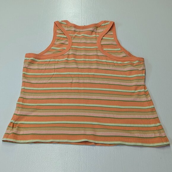 Two Tank Tops XS/S Gap and Route 66 Tie Tied Blue Orange Striped - Picture 2 of 15
